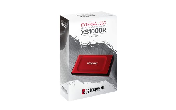 Kingston 2TB XS1000 Red External USB 3.2 Gen 2 Po SXS1000R/2000G